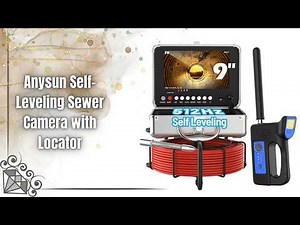 Anysun Self-Leveling Sewer Camera Review | 165FT Drain Inspection Beast!
