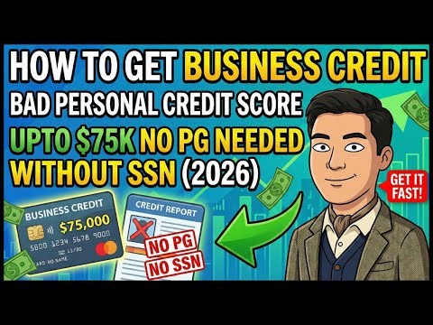 Bad Personal Credit? Build Business Credit Fast: Up to $75K Approvals Without SSN No PG Needed