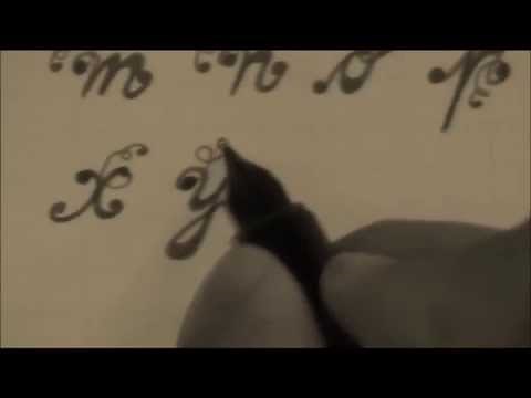 Cursive fancy letters - how to write lower case letters