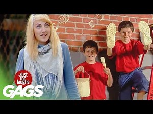 Kid Thief Walks Up Wall Prank