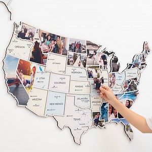 USA Picture Map, 50 States Visited Map, Travel Tracker Map, Create a Collage, Anniversary Gift, Birthday Gift, Independence Day Gift Idea - Etsy