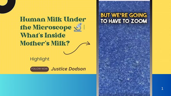 Human Milk Under the Microscope 🔬 | What’s Inside Mother’s Milk?
