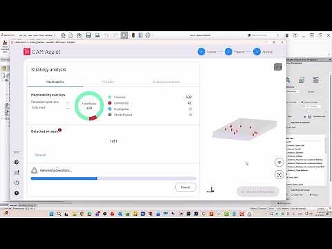 Running CAM Assist in SolidCAM - Demo Part 3 - Small Tools with Two Setups with iMachining 3D