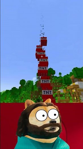 This player teaches us how to do a massive TNT attack in Minecraft.