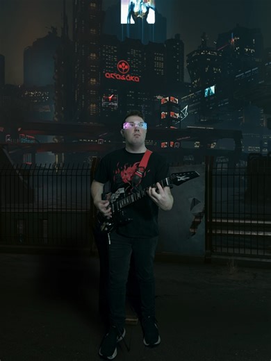 Street Guitar Performance in Cyberpunk 2077