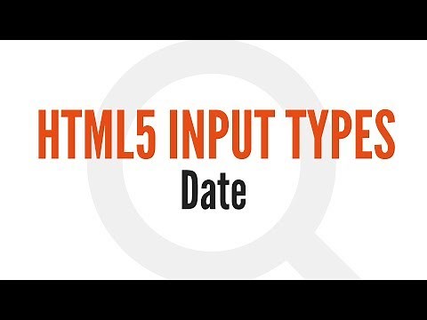 HTML5 Input Types: Date (8/14)