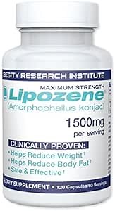 Lipozene Weight Loss Supplement, Clinically Proven Konjac Root Fiber Blend