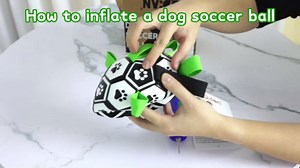 QDAN Large Dog Toys, 8 Inch Soccer Ball for Dogs with Straps, World Cup Interactive Toys for Tug of War, Puppy Birthday Gifts, Water Toy, Durable Dog Balls for Medium Large (Pack of 2)