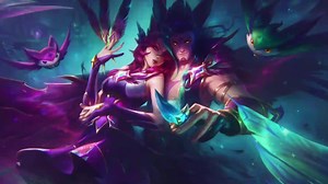 Star Guardian Xayah & Rakan League Of Legends Live Wallpaper - WallpaperWaifu