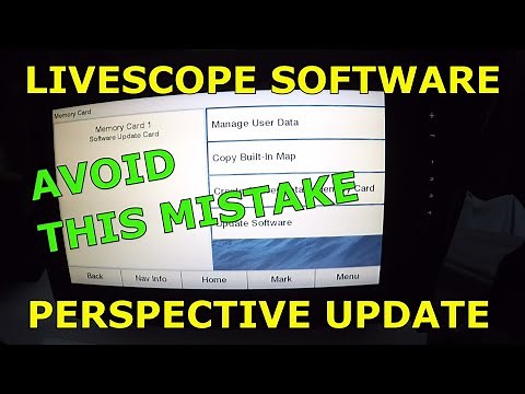 How to - Garmin EchoMap 93SV Plus Livescope Perspective Mode Software Update, SD card method