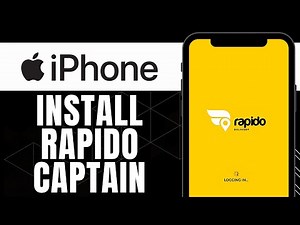 HOW TO INSTALL RAPIDO CAPTAIN IN IPHONE