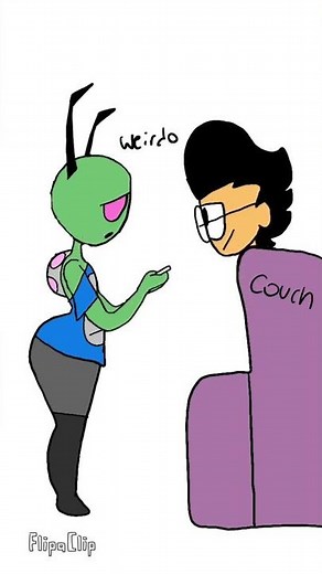 Dib spooks zim ( INVADER ZIM FAN ANIMATION)