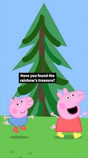 The best rainbow treasure is a big muddy puddle 🌈