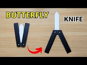Origami Butterfly Knife Easy | How To Make Butterfly Knife Out Of Paper!
