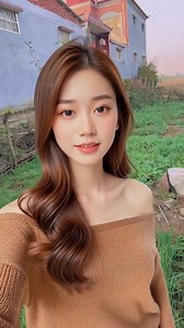 Field-Loved Girl | Warm Brown Outfit in Sunset Glow | EasyNet Lau