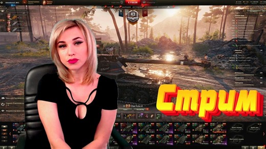 🔮 Прогулка по ночному рандому. Бои в поисках урона.МИР ТАНКОВ с ElenaSun.