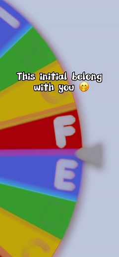 Colorful Spinning Wheel of Letters and Symbols