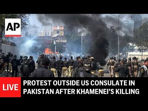 LIVE: Protest outside US Consulate in Pakistan's Karachi after Iran supreme leader's killing