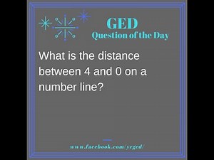 GED Math: Distance from 0 (0.4, Bgn, # 10)