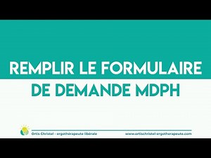 Formulaire de demande dossier MDPH