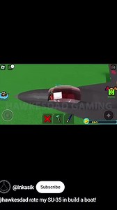 A fan shows his F-4 Phantom Fighter Jet built using my tutorial video for Roblox Build a Boat for Treasure! #Roblox #BuildABoatForTreasure #babft | HawkesDad Gaming