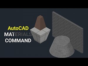 How to apply Material on 3d Solid Object | MAT Command | AutoCAD Basic command #1