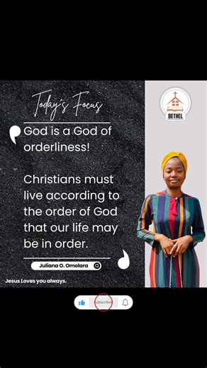 TODAY'S FOCUS: Until You Follow God’s Order, Your Life Won’t Align!