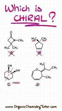 Which molecule is chiral? #organicchemistry