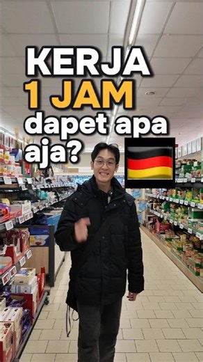 Working 1 hour on the minimum wage in Germany, you can buy all this! 👀 #fleeingaway #livingabroad