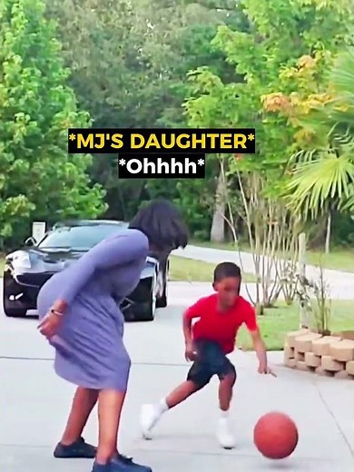 Michael Jordan's Daughter Teaching Her Son 😊