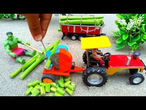 Diy tractor tree cutter machine mini science project || @KeepVilla