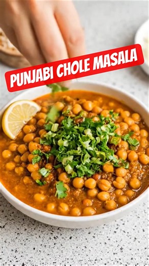 🥣 Authentic Punjabi Chole Masala made at home!#cooking