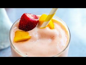 How to make a STRAWBERRY & MANGO SMOOTHIE /MaNGO Smoothie by cooking mary style main