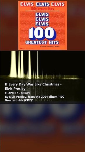 If Every Day Was Like Christmas - Elvis Presley - From the 2004 Album - '100 Greatest Hits ( #Shorts