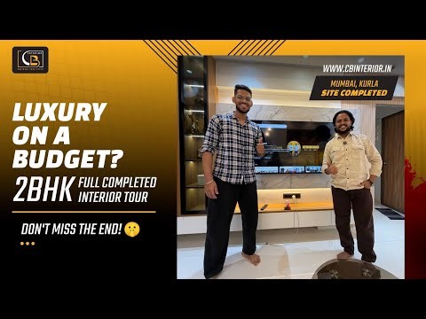 LUXURY ON A BUDGET? | 2BHK FULL INTERIOR TOUR 🏡✨ | Client Testimonial | CB Interior Mumbai