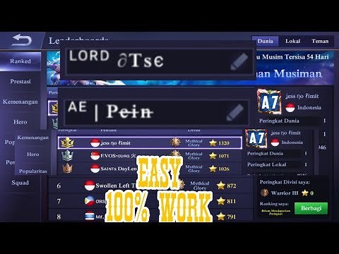 cara membuat nickname/font keren mobile legend #tutorial