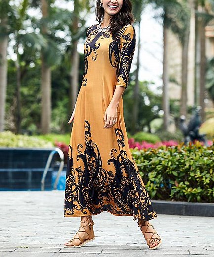 Maximize your style and savings with steals on sweeping spring dresses. Select from fab, full-length finds in feminine prints and smart solids below. | Zulily