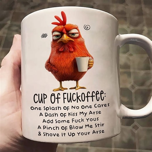 Funny Gift Mug Cup of Fuckoffee Hilarious Coffee Mug for Work or Home Gag Gift for Coffee Lovers Fun Unique Mug Idea for Friends 2025