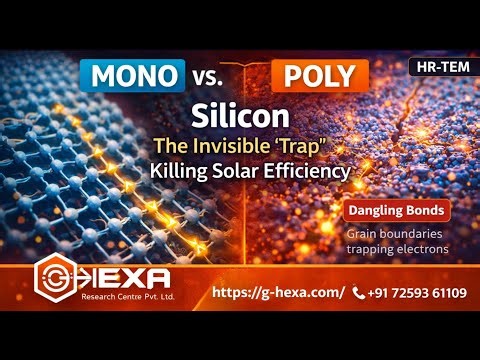 Mono vs. Poly Silicon: The Invisible "Trap" Killing Solar Efficiency ⚡(HR-TEM)