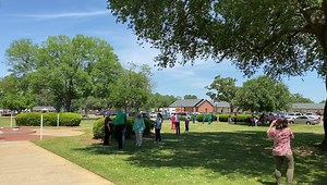 6.2K views · 120 reactions | Robins Air Force Base gave Georgia hospital staff a treat today, performing a flyover to salute hospital frontline staff. One F-15 Eagle zoomed over Dublin at approximately 2:30 p.m. #AirForceSalutes #AFFlyover #AmericaStrong | Dublin VA Medical Center | Facebook