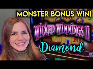 Amazing Session On Wicked Winnings 2 Diamond! Huge Win! So Many SUPER Free Games!