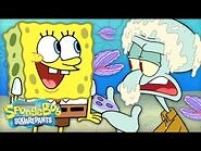 SpongeBob and Patrick Send Messages with Clams! - "SquidBird" Full Scene - SpongeBob