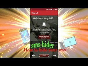 how to hide sms & contact