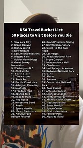 1.2M views · 1K reactions | Top 50 USA bucket list ideas! #usa #usareels #bucketlist #omg | Chris Tuck | Facebook