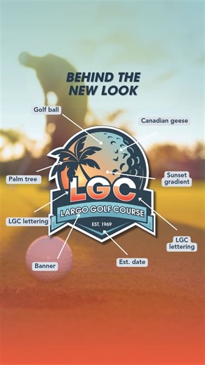 A closer look at the Largo Golf Course rebrand.✨ Every detail was chosen to reflect the course’s history and connection to the community, highlighting what makes LGC special. Interested in sharing your feedback? Visit LargoGolf.com. | City of Largo, Florida USA