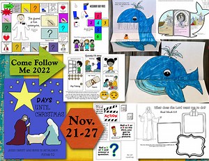 Come follow me- For Primary 2022, Free Primary lesson helps, November 21-27, Jonah