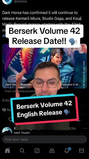 Berserk Volume 42 English Release 🗣️