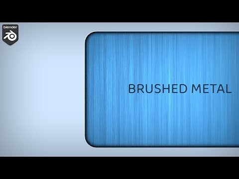 Easy Brushed Metal in Blender
