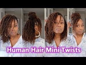 MINI TWISTS WITH EXTENSIONS | Updated Tutorial | Ft. EXYHAIR #twist #braids
