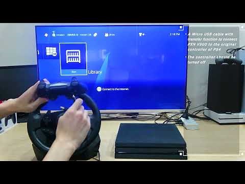 PXN V900 Gaming Steering Wheel for PS4 Tutorial
